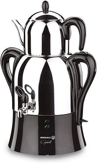 Korkmaz Caykolik Samovar A341-04 /One Size - Black And Silver