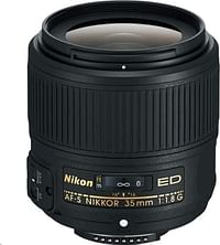 Nikon Af-S Nikkor 35 mm F/1.8G Ed Fx Lens, Black