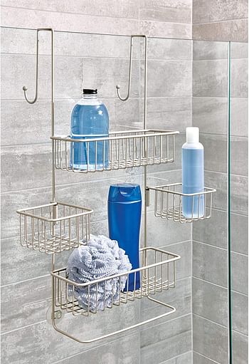 Bosphorus Shower Supplies Organizer, Silver, 28075Es