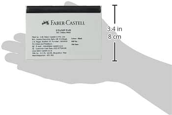 Faber Castell Stamp Pad Black, Suitable For All Kinds Of Rubber Stamps BLACK