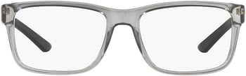 AX Armani Exchange Men's Ax3016 Square Prescription Eyewear Frames Transparent Smoke-Demo Lens/53 Millimeters