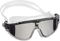 Cressi Skylight Swim Goggles - 180 Degrees View Anti Fog Clear-Black-Grey-Mirrored Lens