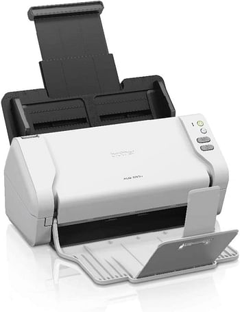 Brother High Speed Desktop Document Scanner Ads 2200 Multiple Scan Destinations Duplex Scanning 5.6" X 11.8" X 5.7" - White