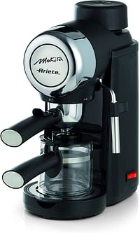 ماكينة تحضير القهوة اريتي موكيتا موكا مع إبريق زجاجي مقوى Art1340 - أسود