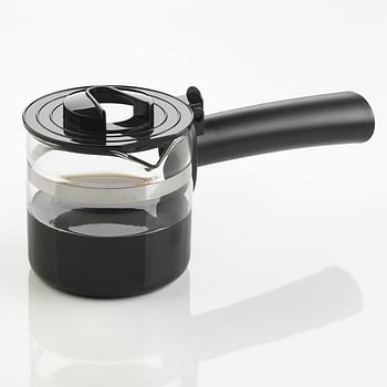 ماكينة تحضير القهوة اريتي موكيتا موكا مع إبريق زجاجي مقوى Art1340 - أسود