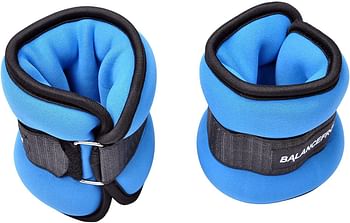 BalanceFrom GoFit Fully Adjustable Ankle Wrist Arm Leg Weights, Pair