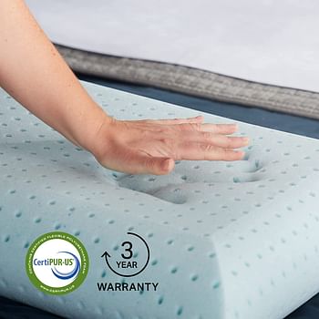 Weekender Ventilated Gel Memory Foam Pillow - Washable Cover - King Size