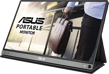 AsUS Mb16Ap Zenscreen Go 15.6" Full Hd Ips USb Type C Portable Eye Care Monitor, Black