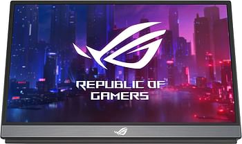 ASUS ROG Strix XG17AHP 17.3 Inch Portable Monitor, 1080P Full HD, IPS, 240Hz Supports 144Hz, Adaptive Sync, Eye Care, Micro HDMI USB C, ROG Carrying Tripod, 3 Hours Battery Life, Black