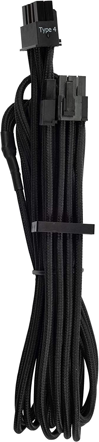 CORSAIR Premium Individually Sleeved PSU Cables Starter Kit for Corsair PSUs - Black