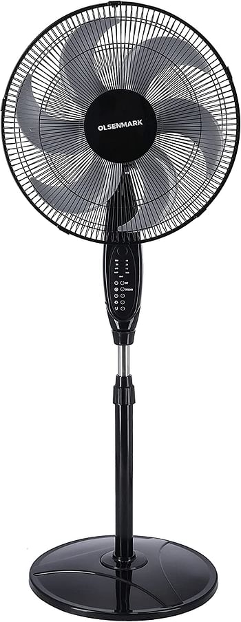 Olsenmark Classic Stand Fan 16-Inch Height - Black