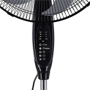 Olsenmark Classic Stand Fan 16-Inch Height - Black