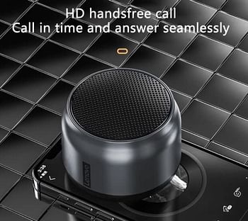 Lenovo ThinkplUS K3 Speaker, Bluetooth5.0 Spearker/Outdoor Loudspeaker with 1200 mAh Battery Capacity, Black Color