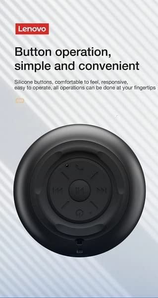 Lenovo ThinkplUS K3 Speaker, Bluetooth5.0 Spearker/Outdoor Loudspeaker with 1200 mAh Battery Capacity, Black Color