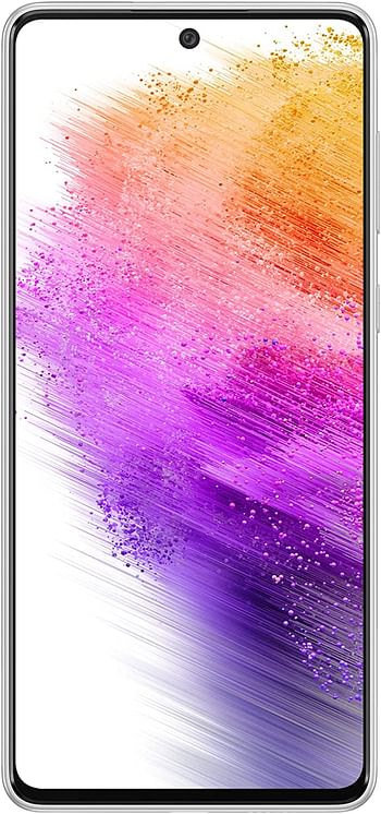 Samsung Galaxy A73 5G Android Smartphone, 256 GB, 8 GB RAM, Dual Sim Mobile Phone, Awesome White