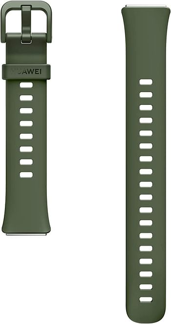 HUAWEI Band 7 Smartwatch Health and Fitness Tracker, Slim bezel less screen, 2 week battery life, 55029048, Small - Wilderness Green