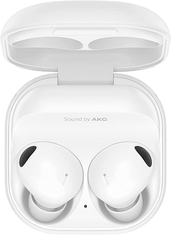 Samsung Galaxy Buds2 Pro Bluetooth Earbuds, True Wireless, Noise Cancelling, Charging Case, Quality Sound, Water Resistant, White
