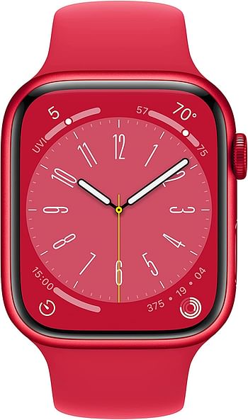 Apple Watch Series (45mm, 8 GPS) PRODUCT RED Aluminum Case with (PRODUCT)RED Sport Band - Regular