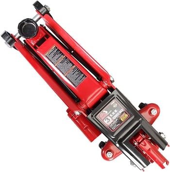 BIG RED T83006 Torin Hydraulic Trolley Service/Floor Jack with Extra Saddle (Fits: SUVs and Extended Height Trucks): 3 Ton (6,000 lb) Capacity Red