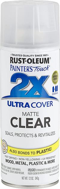 Rust-Oleum Painter'S Touch 2X Ultra Cover Clear Spray - Matte Clear
