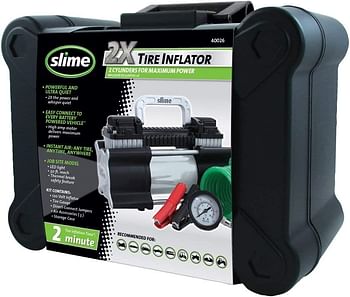 Slime 40026 Heavy Duty Direct Drive Tyre Inflator, Black