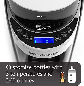 Baby Brezza Formula Pro Advanced | Instant And Automatic Baby Bottle Maker | Mix And Heat Formula At The Push Of A Button | White