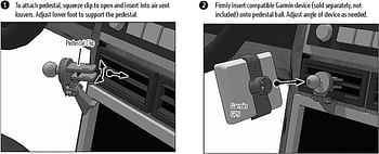 Arkon Removable Swivel Air Vent Gps Car Mount Holder For Garmin Nuvi 40 50 200 2013 24X5 25X5 Gps/standard packaging
