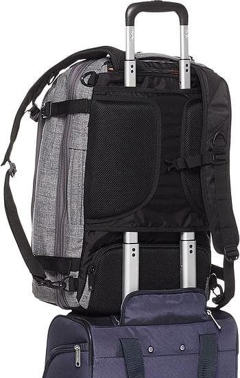 Slim Carry On Travel Backpack Grey