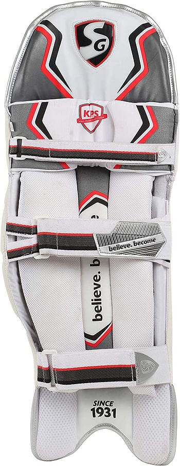 SG Test RH Batting Legguard, Youth /White