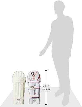 SG Test RH Batting Legguard, Youth /White