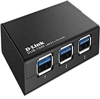 D-Link USB Hub 4 Multi Port USB 3.0 Superspeed 4 Fast Charging Ports, MicroUSB Port And 5V/4A Power Adapter (Dub-1340) /Black