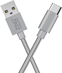 Zinq Technologies USB Type-C to USB-A 2.0 Cable - 3.2 Feet (1 Meters) - Silver