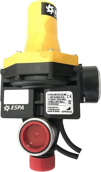 Royal Apex ESPA Corded Automatic Electric Pressure Control Booster Pump KIT02 AM NP 22 ME - Made in Spain