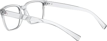 AX Armani Exchange Men's Ax3071f Asian Fit Rectangular Sungl Shiny Crystal-Demo Lens/54 Millimeters