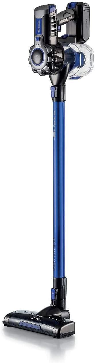 Ariete 22 V Lithium 2722, Cordless Electric Broom And Handheld Vacuum Cleaner Made Of Aluminum, Blue, 120 W, 1 Litre