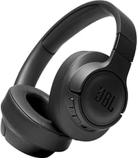 JBL Tune 710BT Wired and Wireless Over-Ear Headphones with Built-In Microphone, Multi-Point Connection and Hands-Free Controls, in Black,  JBLT710BTBLK