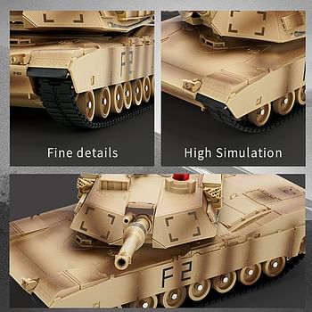 لعبة دبابة المعركة العسكرية التي تعمل بالتحكم عن بعد Q90 RC Tank 1/24 التي تعمل بالتحكم عن بعد مع أصوات واقعية مركبة آر سي على شكل برج دوار 330 درجة
