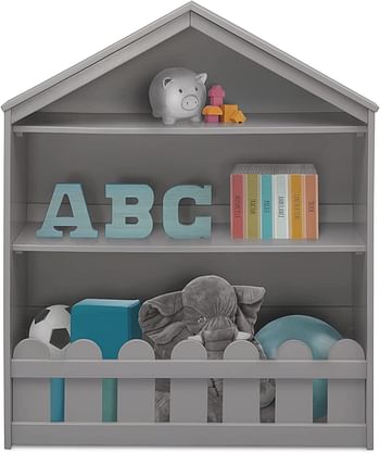 Delta Children Serta Happy Home Storage Bookcase - Grey , Piece Of 1