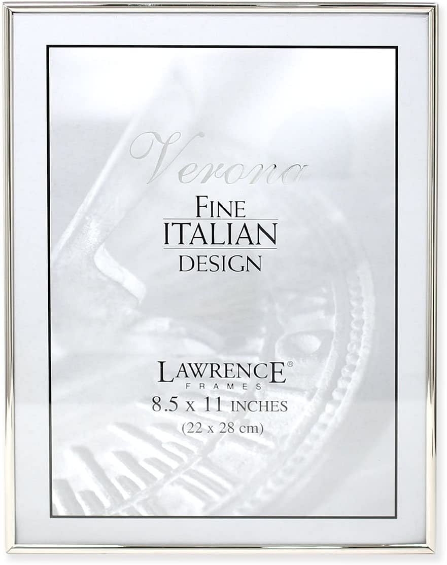 Lawrence Frames Simply Metal Picture Frame, 3.5 by 5-Inch, Silver 8.5 Inches X11 Inches Silver 650081