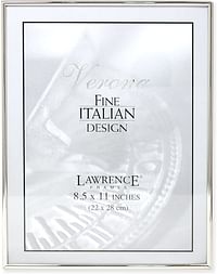 Lawrence Frames Simply Metal Picture Frame, 3.5 by 5-Inch, Silver 8.5 Inches X11 Inches Silver 650081