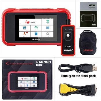 Launch Obd2 Scanner Crp129E Check Engine/Airbag/Antilock Braking/Transmission Reset Oil Lamp/Electronic Parking Brake/Steering Angle Calibration/Tire Pressure Monitor/Throttle