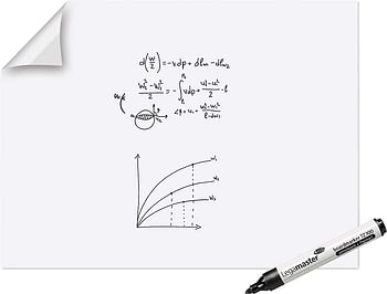 Legamaster Magic-Chart Whiteboard Foil, 15 re-usable Self-Stick sheets - 90x120cm, Ref: 7-159154