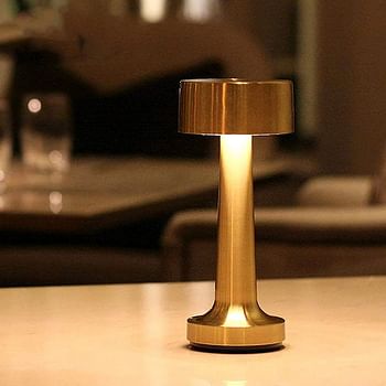 Touch Sensor Bar Table Lamps Portable Cordless Chargeable Battery LED Desk Lamp Night Lights Bedroom Bedside Restaurant Led Light Fixtures,Gold