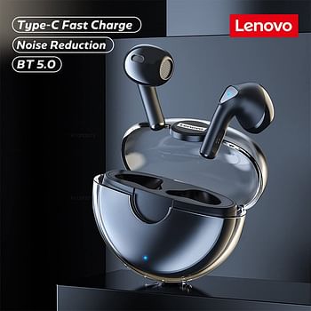Lenovo thinkplus Live Pods LP80 Black, LP80-BK, Small/Black