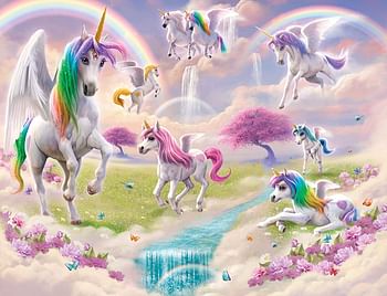 Walltastic Magical Unicorn Wall Mural Wallpaper, 8''x10'', Multicolor
