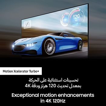 تلفزيون سامسونج ذكي، QLED 4K، Q70B، شاشة 55 انش، رمادي تيتان، 2022، كوانتم اتش دي ار، تتبع الأجسام الصوتية لايت، محور ذكي، مع 2 مكبر صوت، LED ثنائي، معايرة ذكية، QA55Q70BAUXZN