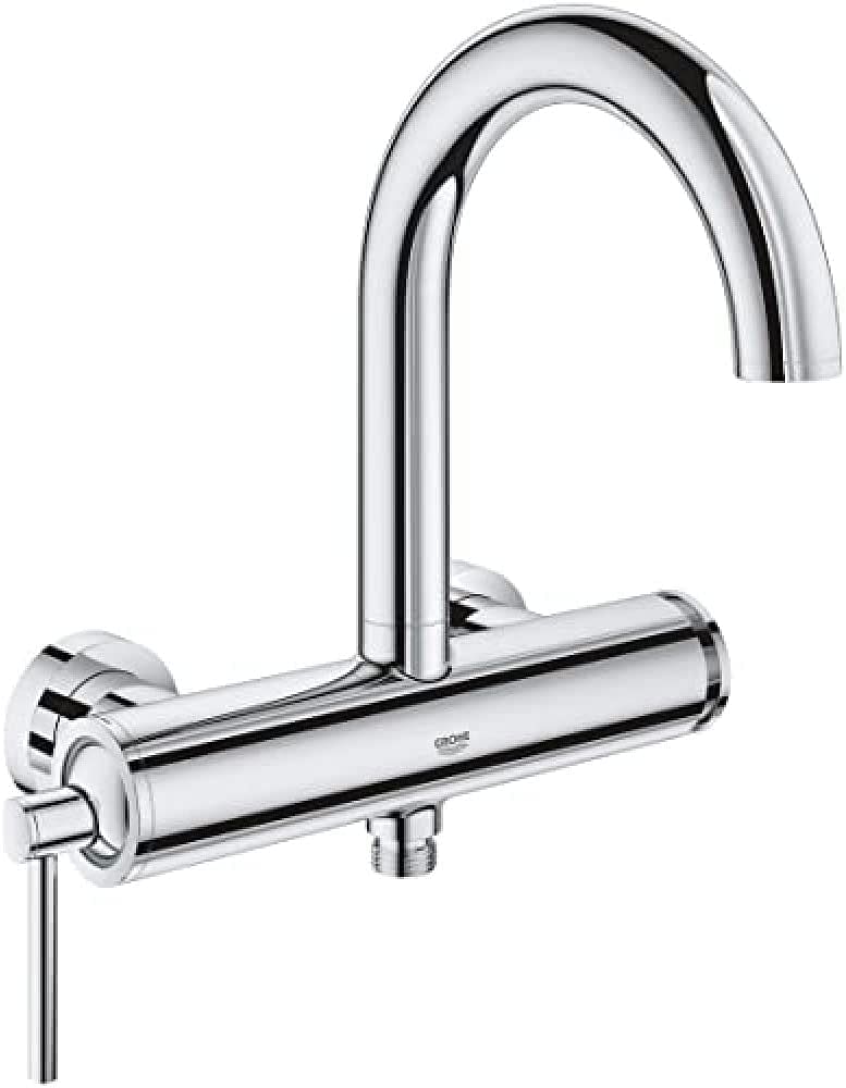 Grohe Atrio Single-Lever Bath Mixer, Floor Mounted, 32653Dc3 Silver