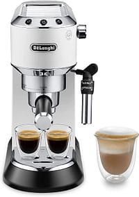 De'Longhi Dedica Style EC685.W Pump Espresso Coffee Machine (White) 685.W