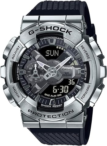 Casio G-Shock GM-110-1ADR Metal Face Men's Digital-Analog Wrist Watch