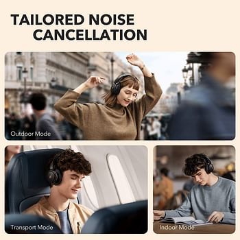 Anker Soundcore Life Q30 Bluetooth Headphones, Hybrid Active Noise Cancelling Wireless Bluetooth Headphones with Multiple Modes, Hi-Res Sound, 40H Playtime, Fast Charge, Soft Earcups, Travel